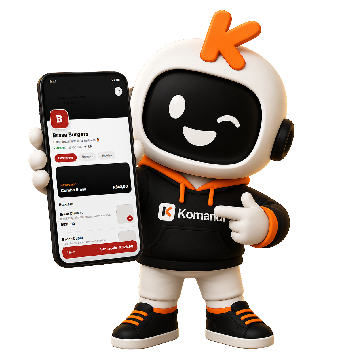 Mascote Komandi